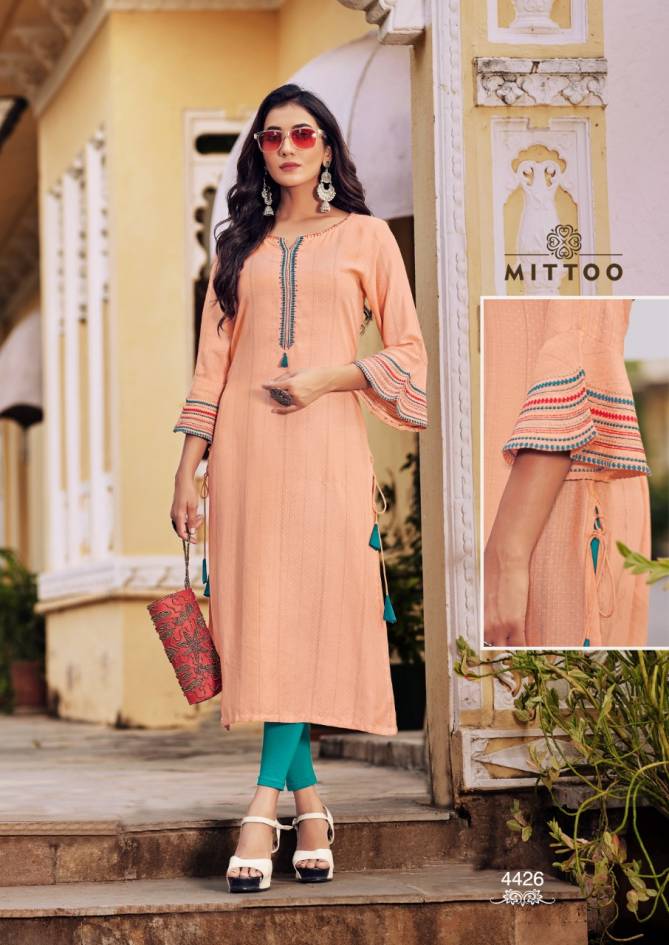 Mittoo Mayurika 4 Ethnic Wear Viscose Designer Kurti Latest Collection